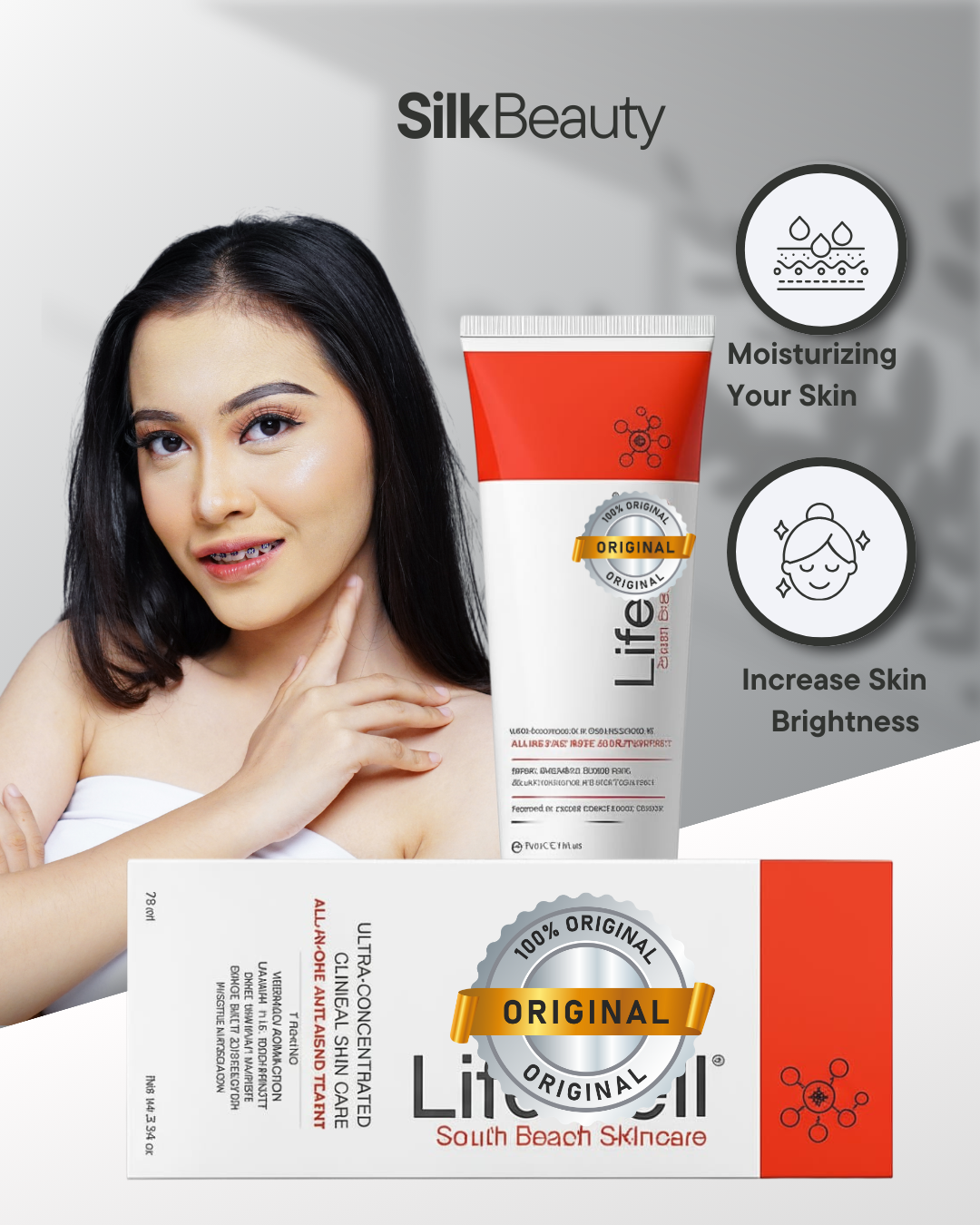 LifeCell All-In-One Anti-Aging Treatment – Multi-Action Revitalizing Skin Cream (2.54 oz / 75ml)